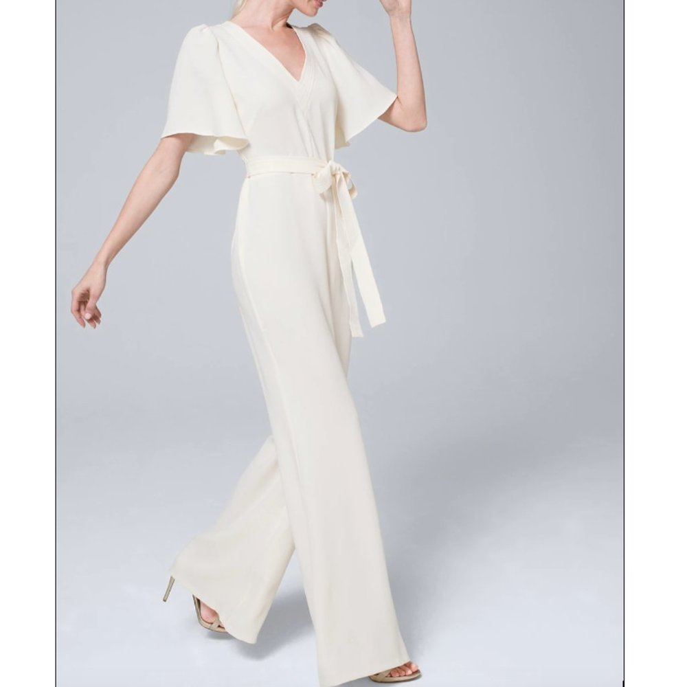 ICONIC WHBM WHITE JUMPSUIT-NEW, Sold-out at stores
